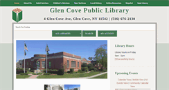 Desktop Screenshot of glencovelibrary.org